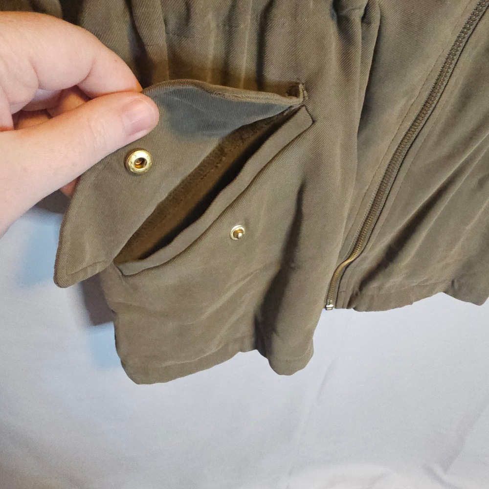 Zara Basic Collection Olive Green Lightweight Uti… - image 2